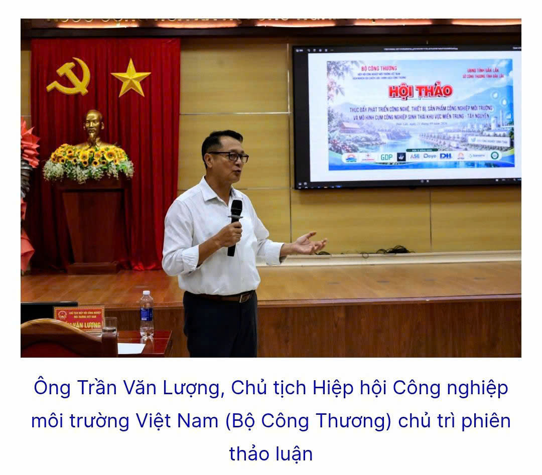 THÔNG CÁO BÁO CHÍ HỘI THẢO "PHÁT TRIỂN CÔNG NGHỆ, THIẾT BỊ, SẢN PHẨM CÔNG NGHIỆP MÔI TRƯỜNG VÀ MÔ HÌNH CỤM CÔNG NGHIỆP SINH THÁI KHU VỰC MIỀN TRUNG - TÂY NGUYÊN"